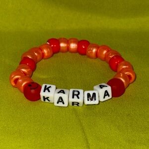 Handmade KARMA Taylor Swift Swiftie Friendship Concert Bracelet for trading